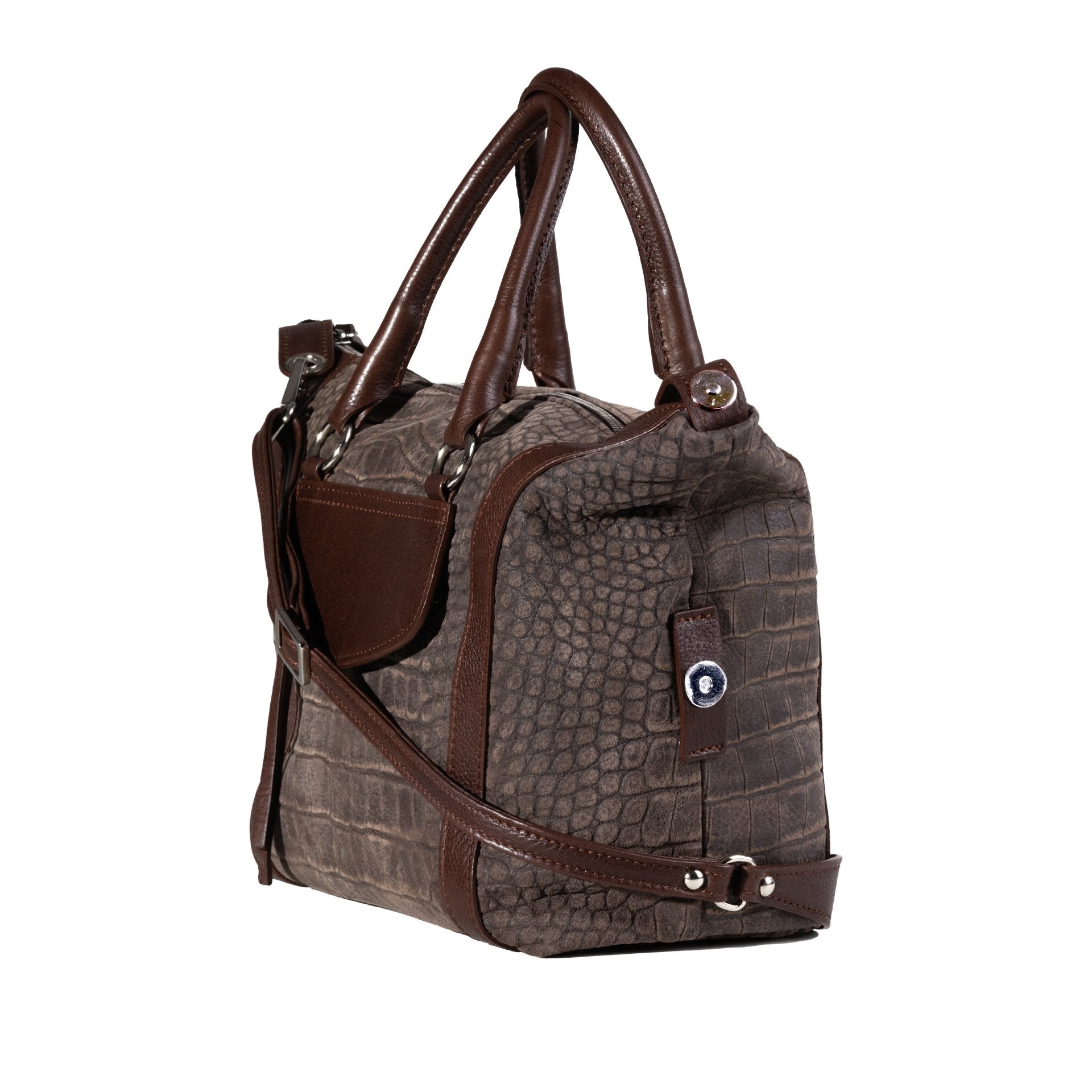Ava Bowling Bag in Coffee Brown
