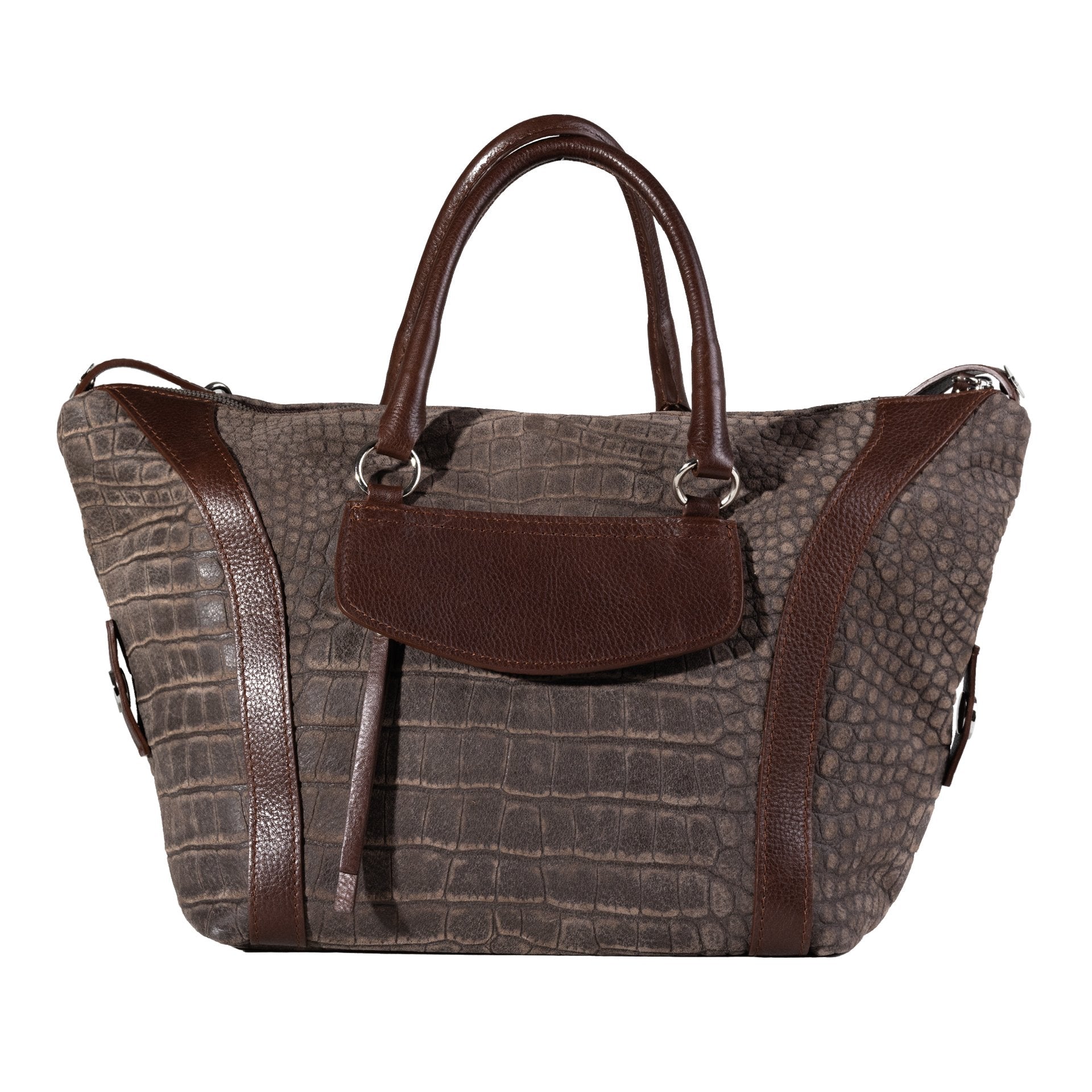 Ava Bowling Bag in Coffee Brown