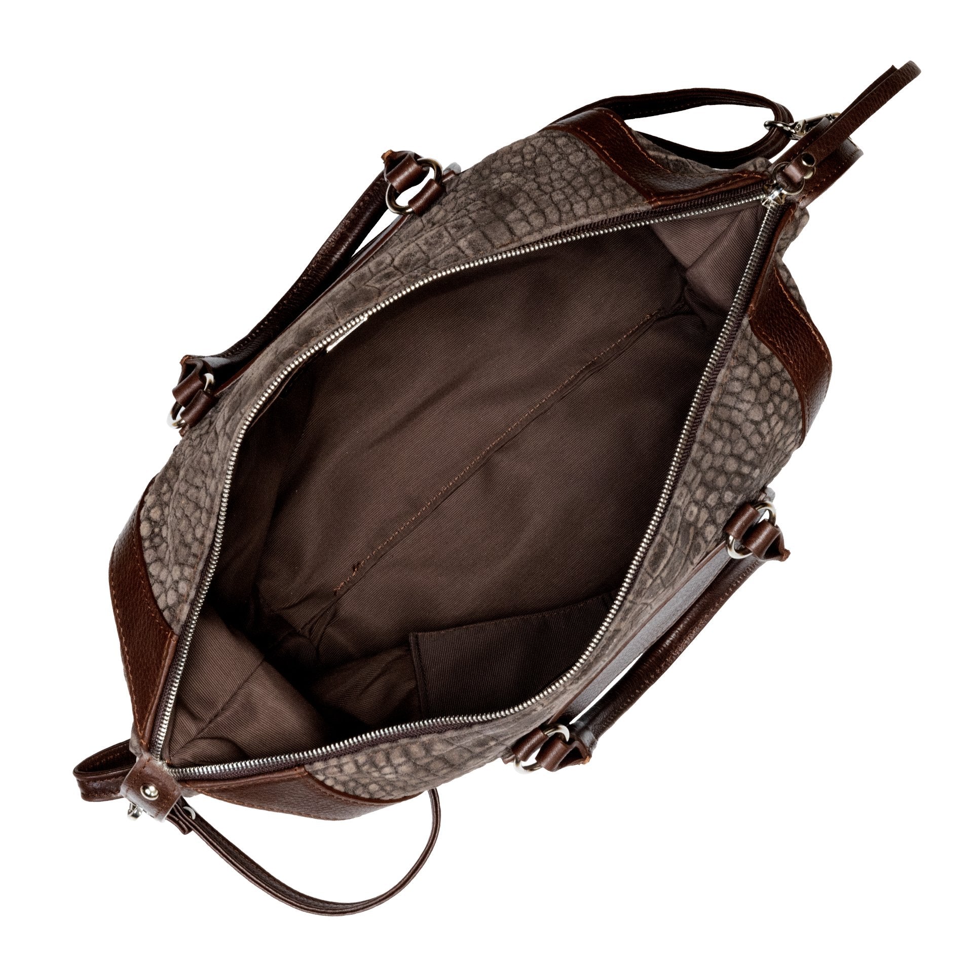 Ava Bowling Bag in Coffee Brown