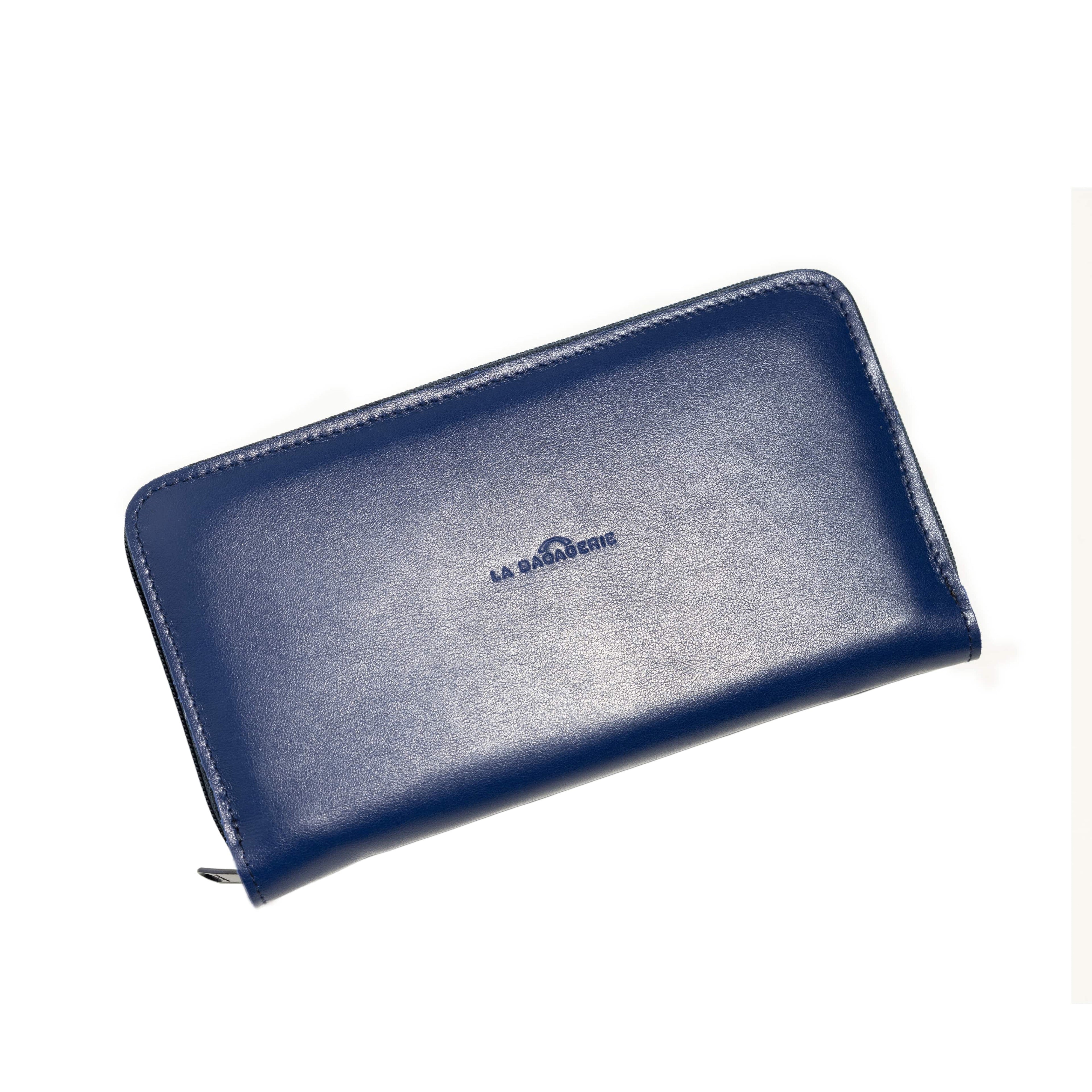 Portefeuille Courcelles - Bleu Nautique