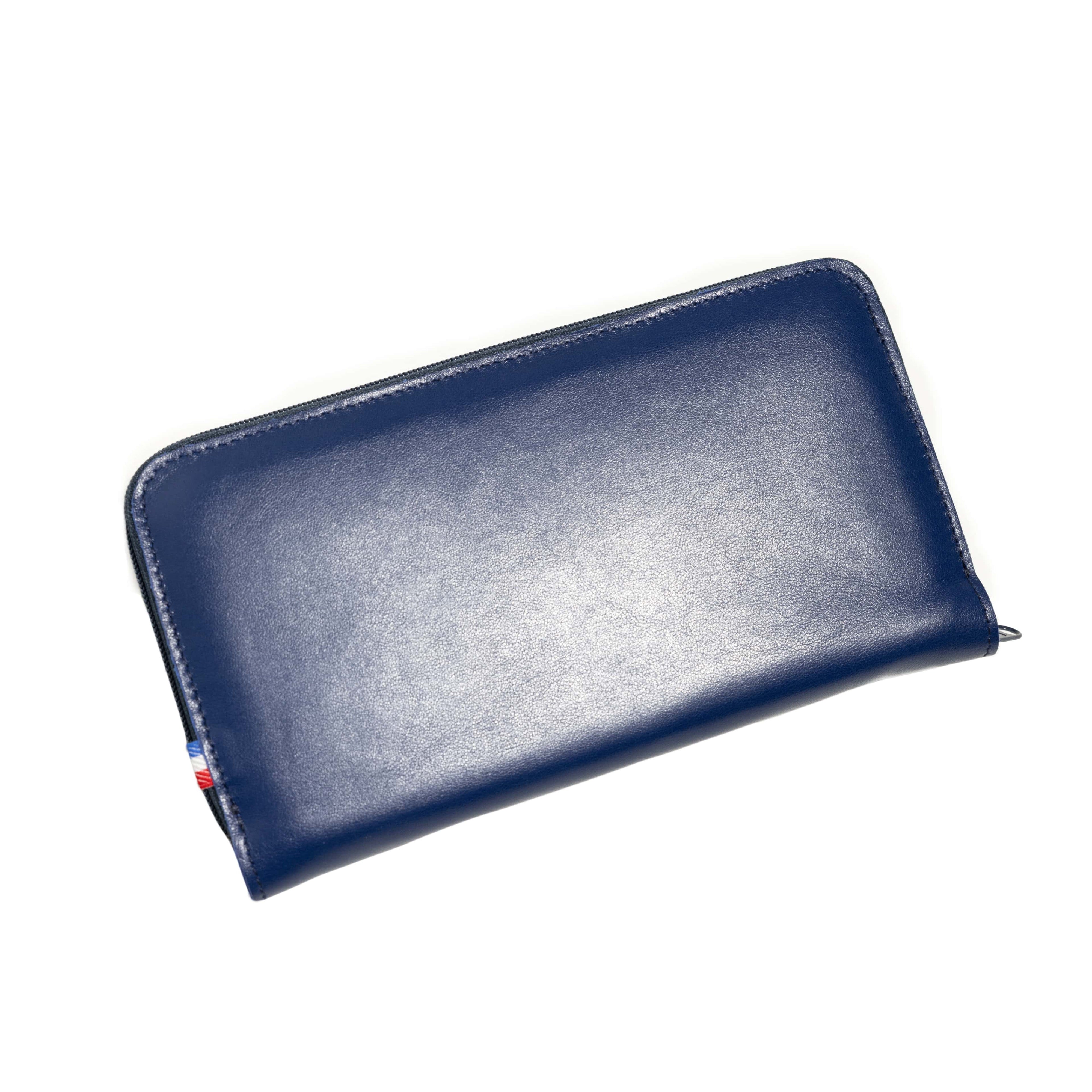 Portefeuille Courcelles - Bleu Nautique