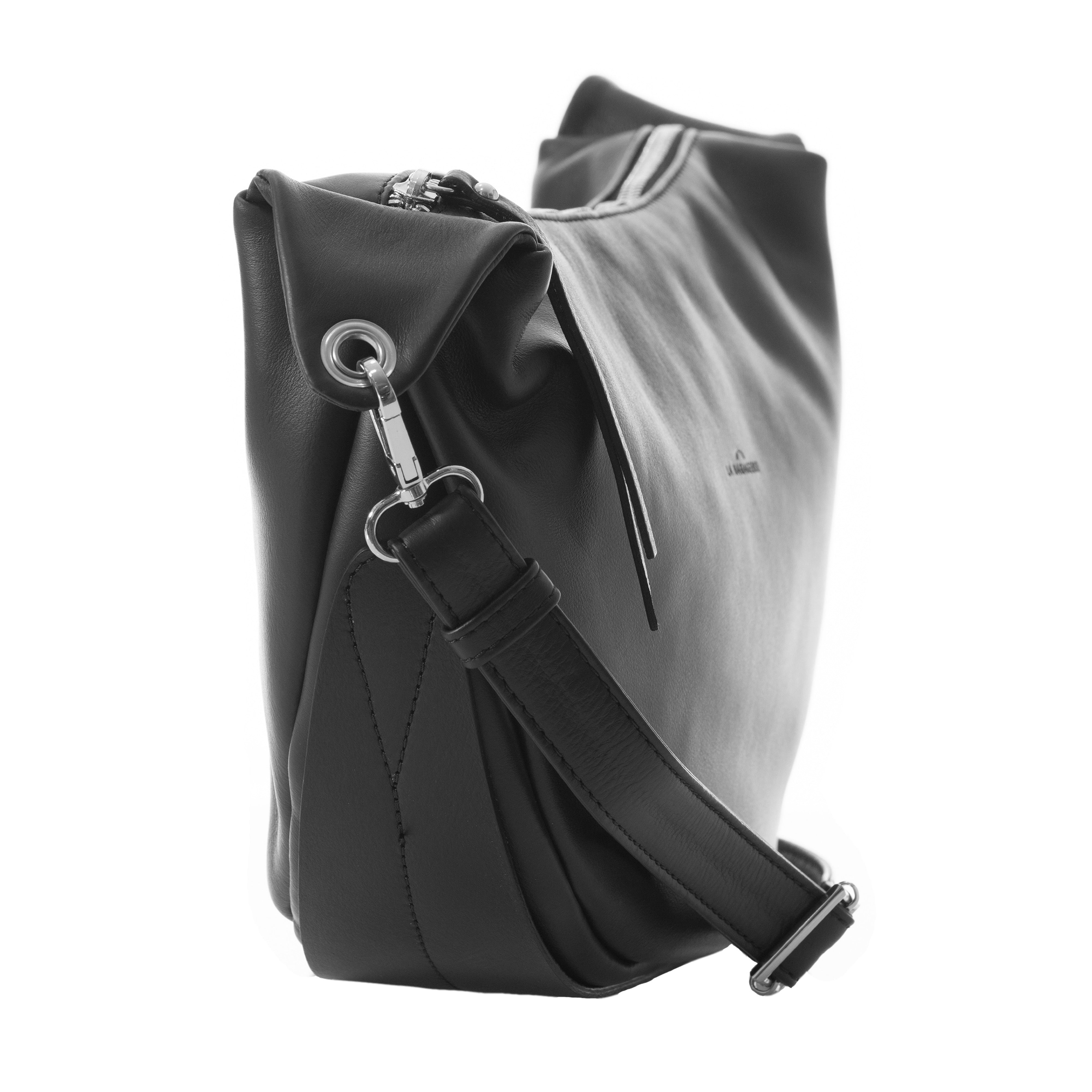 Sac Porté Croisé Sourire - Noir