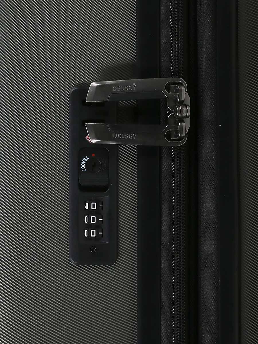 Valise extensible Delsey Air Armour 68 cm Noire