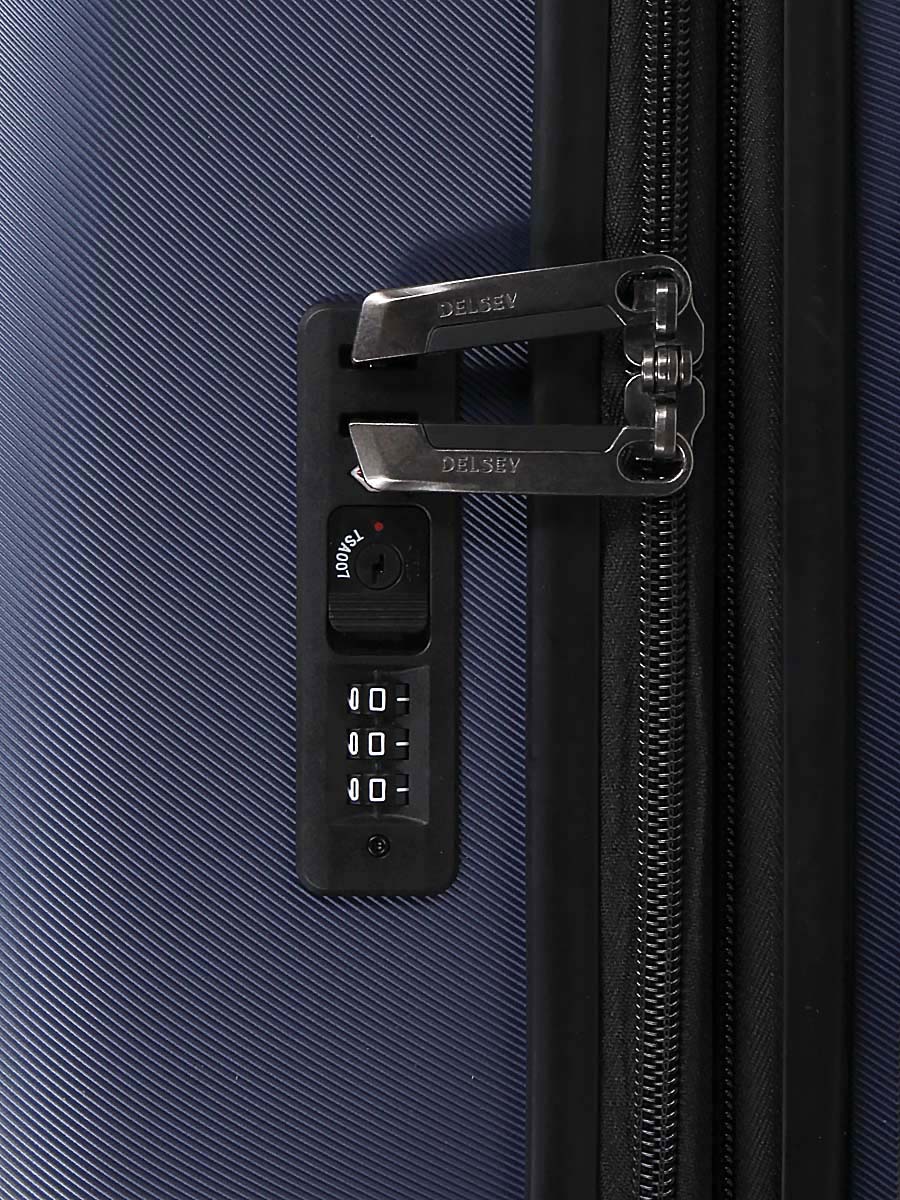 Valise extensible Delsey Air Armour 77 cm Bleue