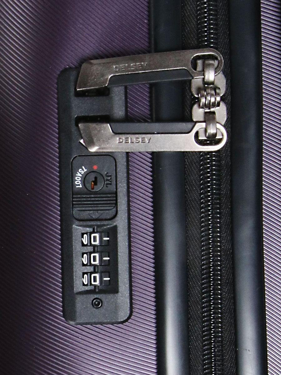 Delsey Air Armour Slim Suitcase 55 cm Purple