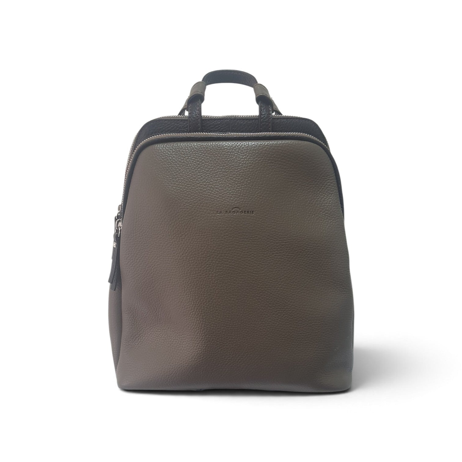 Sac à Dos Bicolore Taupe-Café ML