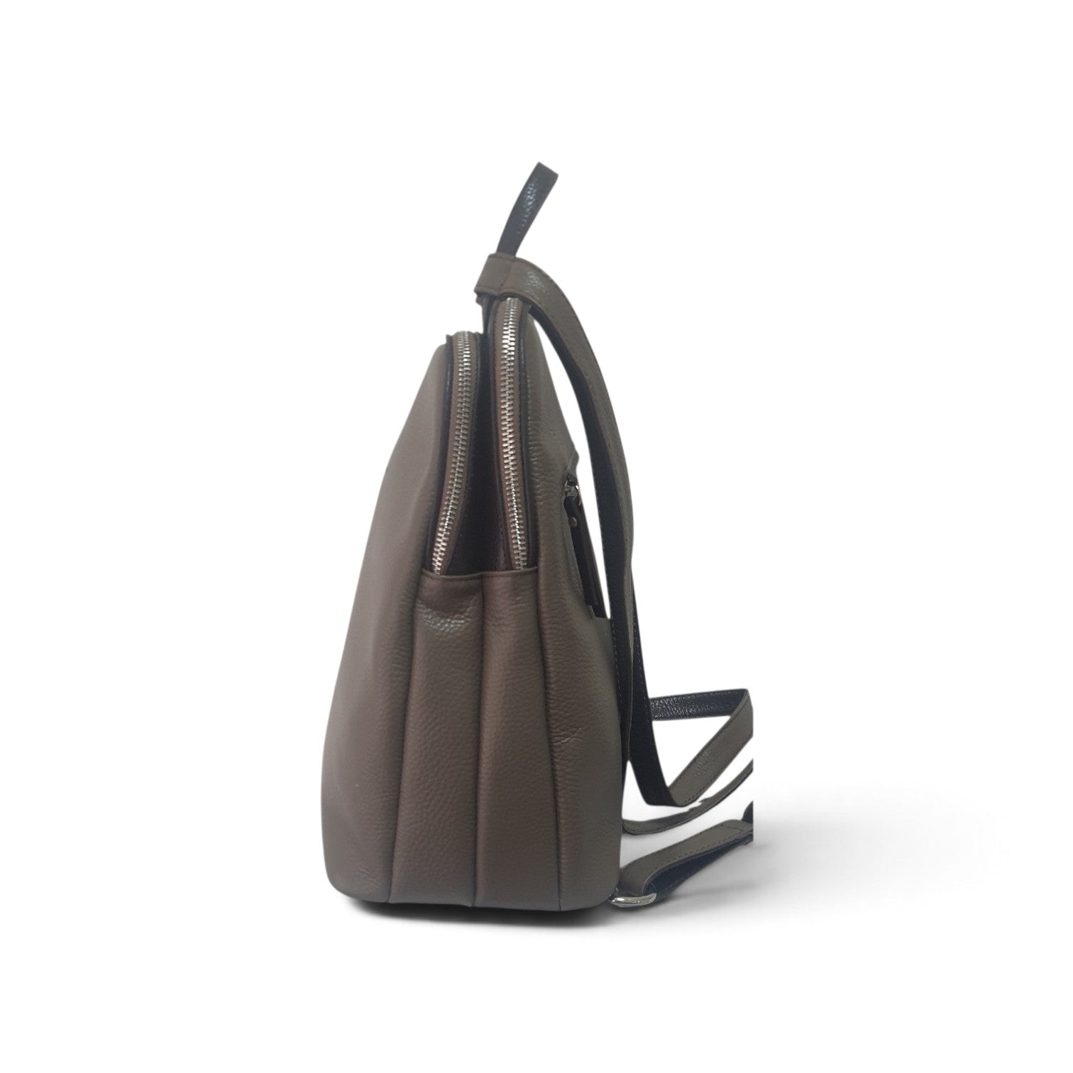 Sac à Dos Bicolore Taupe-Café ML