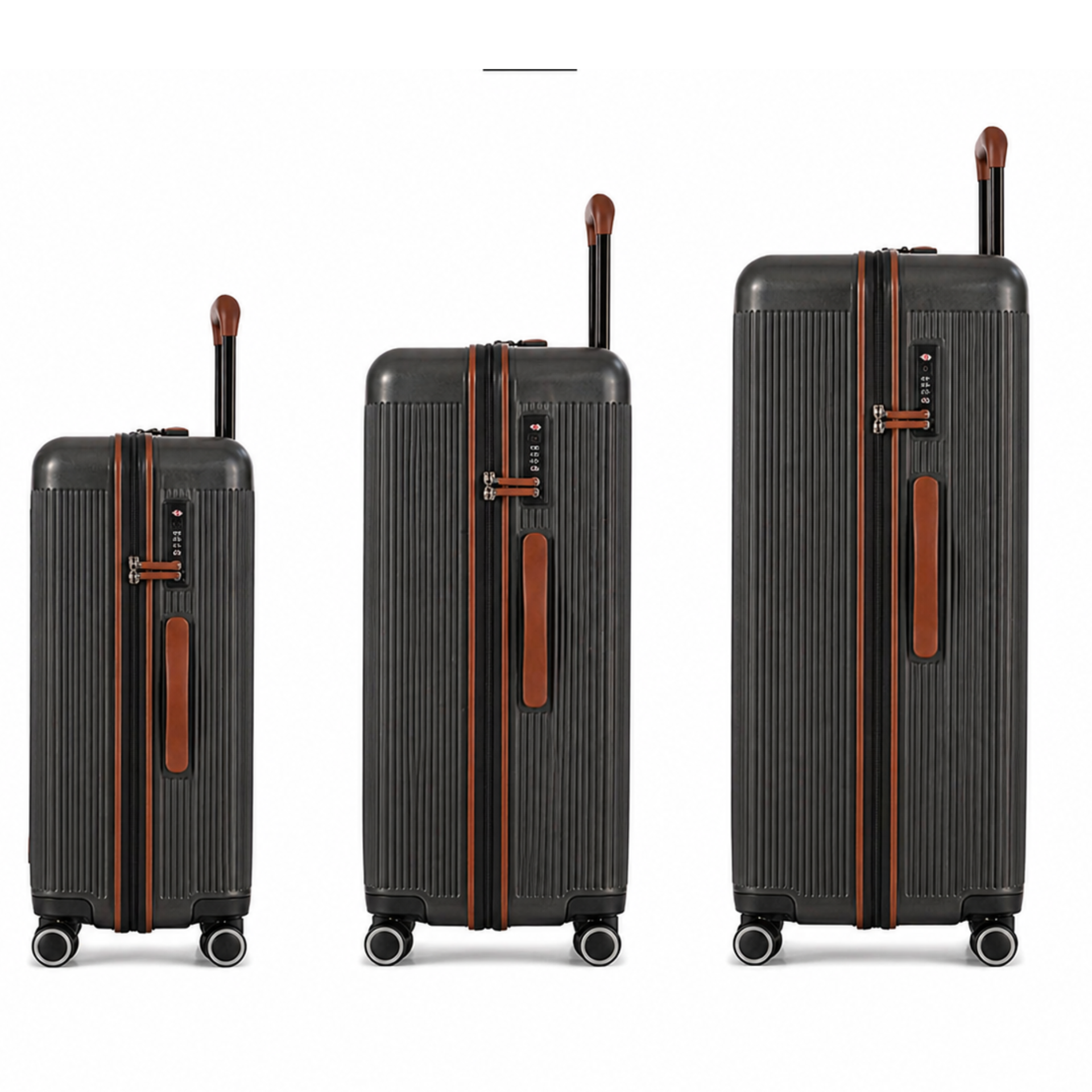 Trio de valises Green - Gris Anthracite