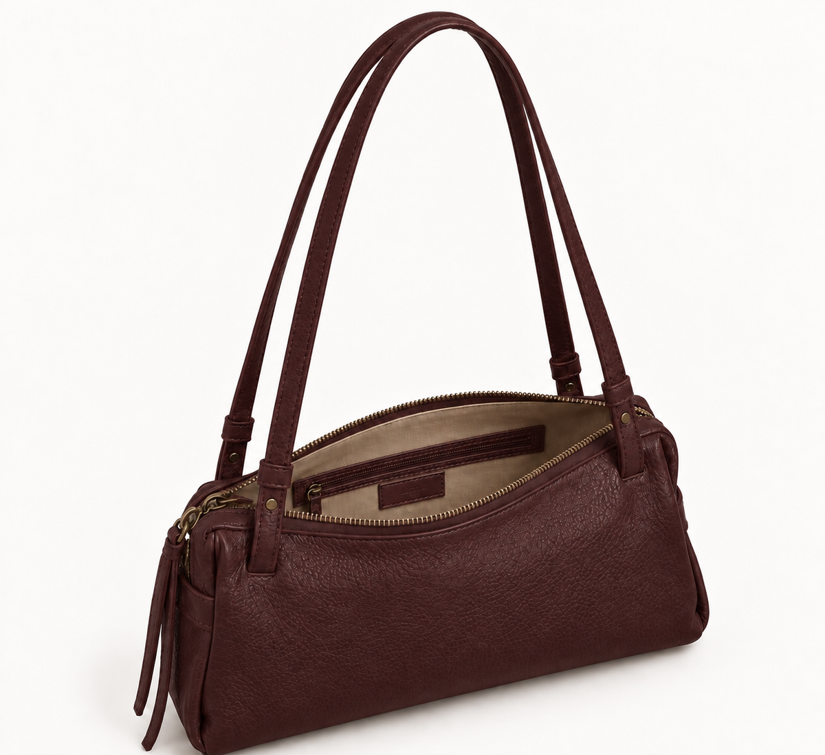 Sac Baguette Helena - Bordeaux