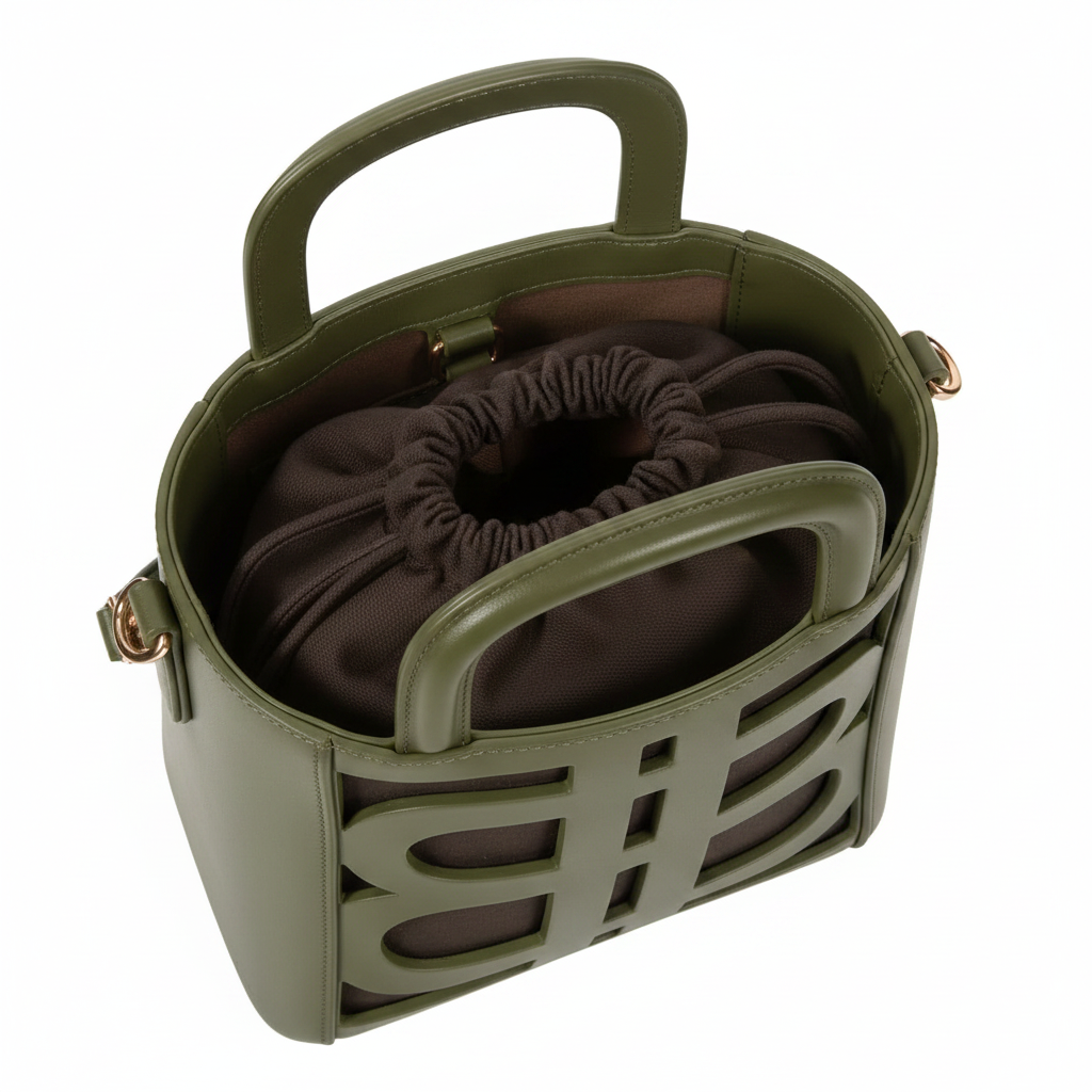 Sac à Main Seau LB - Kaki