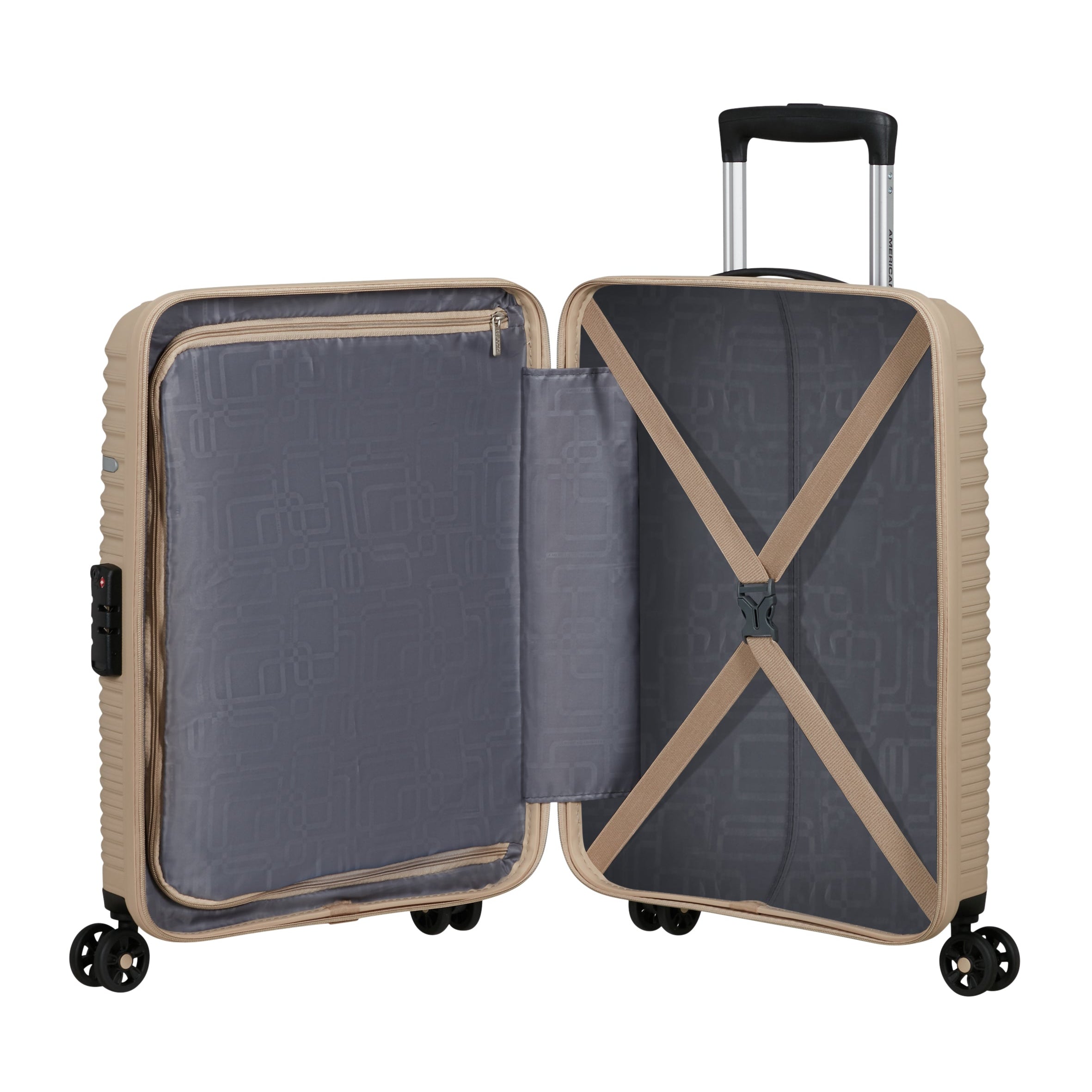 American Tourister LIFTOFF 55cm Suitcase - Beige - La bagagerie