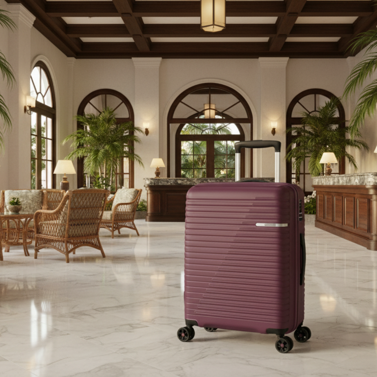 American Tourister LIFTOFF 55cm Suitcase - Cherry